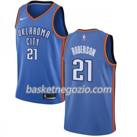 Canotte Uomo Oklahoma City Thunder Andre Roberson 21 Nike 2017-18 Blu Swingman